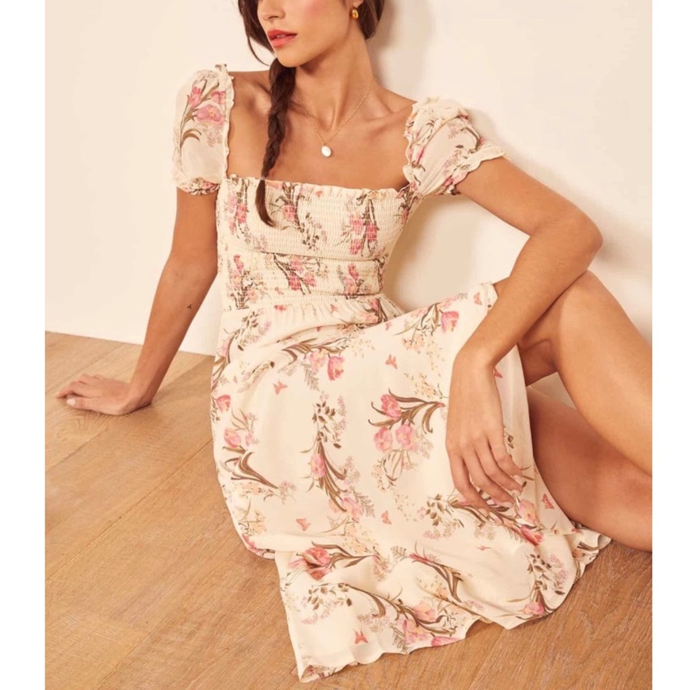 ❤️SOLD❤️ Reformation Inka Leila Dress Floral New - Picture 6 of 9